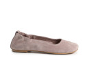 Балетки жіночі пудрові з натуральної замші (008877)