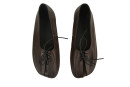 Балетки жіночі коричневі з натуральної шкіри (008941)