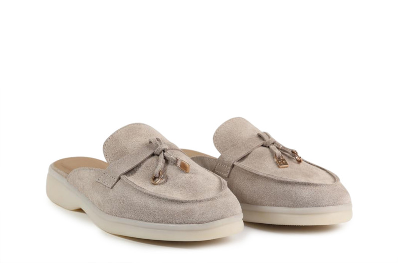 Мюлі бежеві з натуральної замши (008830)