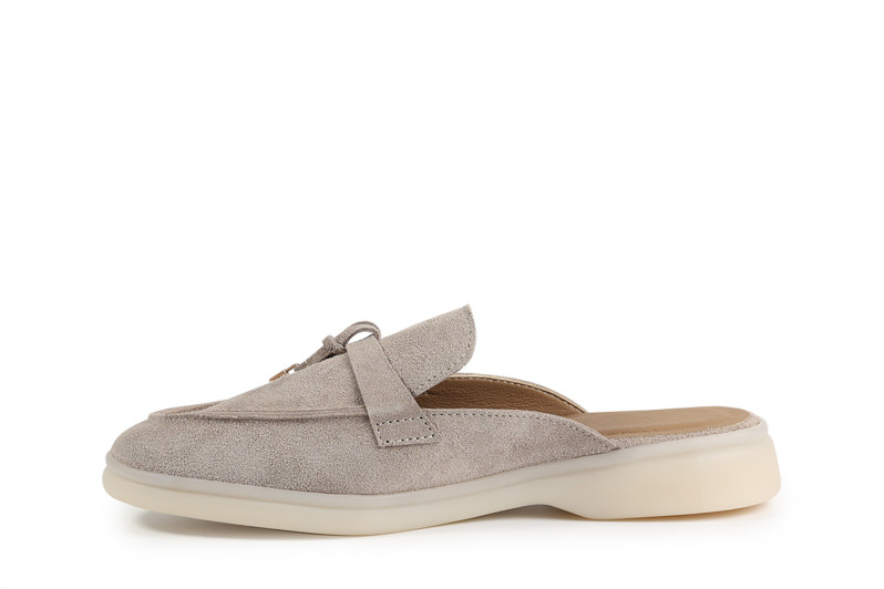 Мюлі бежеві з натуральної замши (008830)