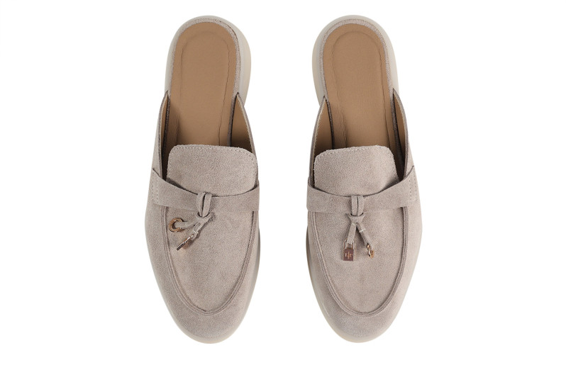 Мюлі бежеві з натуральної замши (008830)