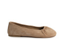 Балетки жіночі бежеві з натуральної замші (008878)