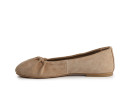 Балетки жіночі бежеві з натуральної замші (008878)
