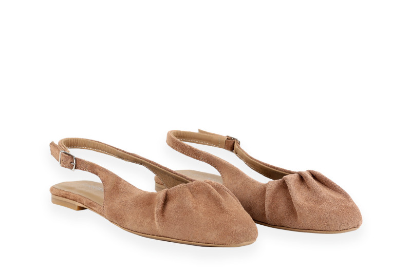 Туфлі жіночі бежеві з натуральної замши (008989)