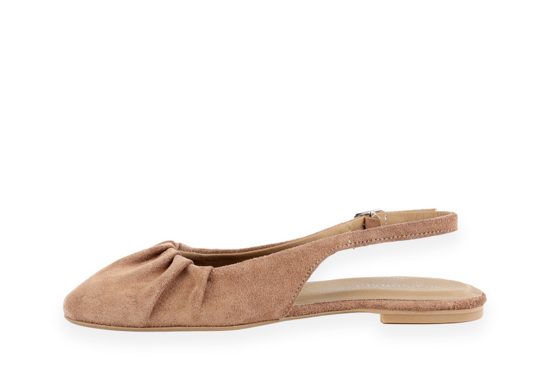 Туфлі жіночі бежеві з натуральної замши (008989)