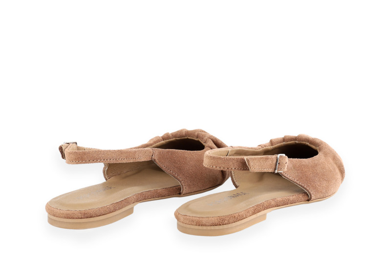 Туфлі жіночі бежеві з натуральної замши (008989)