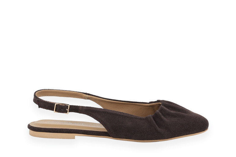 Туфлі жіночі коричневі з натуральної замши (008990)