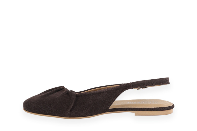 Туфлі жіночі коричневі з натуральної замши (008990)