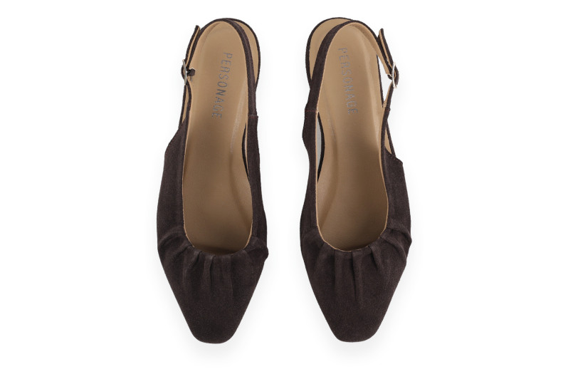 Туфлі жіночі коричневі з натуральної замши (008990)