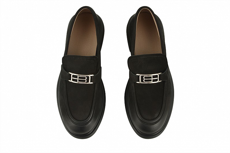 Лофери жіночі чорні з нубуку (008465) Лофери жіночі чорні з нубуку (008465)