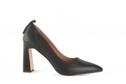 Туфлі жіночі чорні з натуральної шкіри (008007)