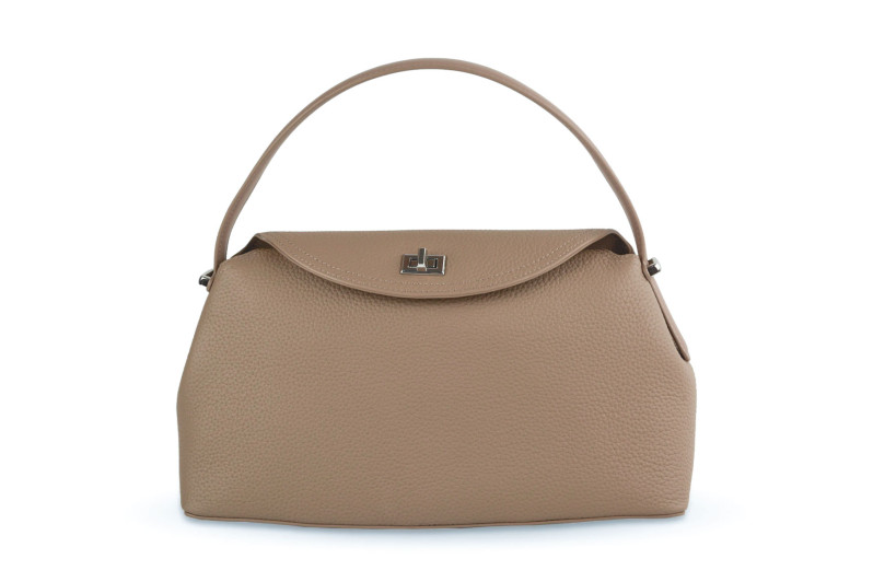 Сумка жіноча бежева з натуральної шкіри (009028)