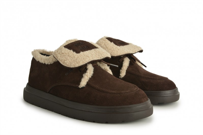 Черевики жіночі коричневі з натуральної замші (008680)