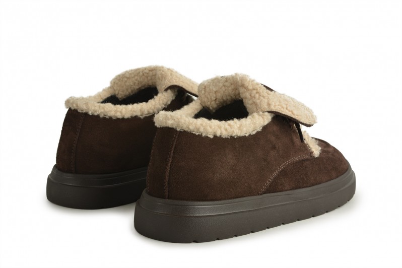 Черевики жіночі коричневі з натуральної замші (008680)