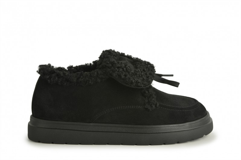 Черевики жіночі чорні з натуральної замші (008671) Черевики жіночі чорні з натуральної замші (008671)