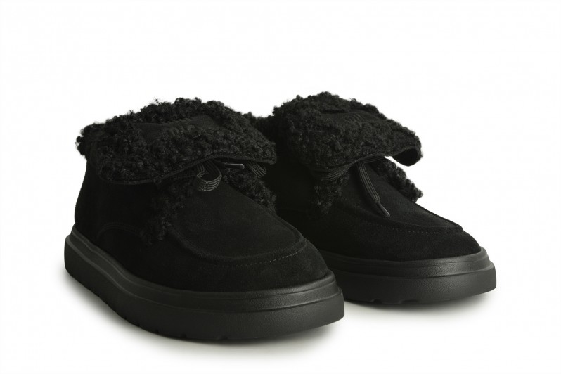 Черевики жіночі чорні з натуральної замші (008671) Черевики жіночі чорні з натуральної замші (008671)