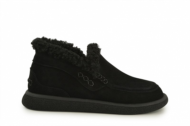 Черевики жіночі чорні з натуральної замші (008547) Черевики жіночі чорні з натуральної замші (008547)