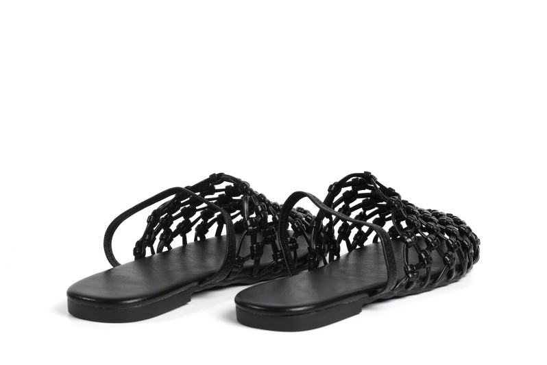 Мюлі чорні з натуральної шкіри (008945)