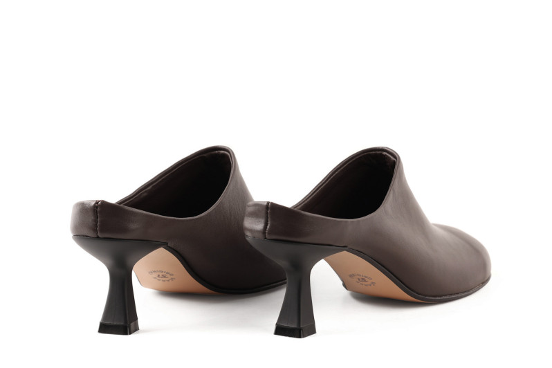 Мюлі коричневі з натуральної шкіри (009088)