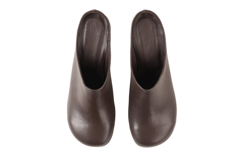 Мюлі коричневі з натуральної шкіри (009088)