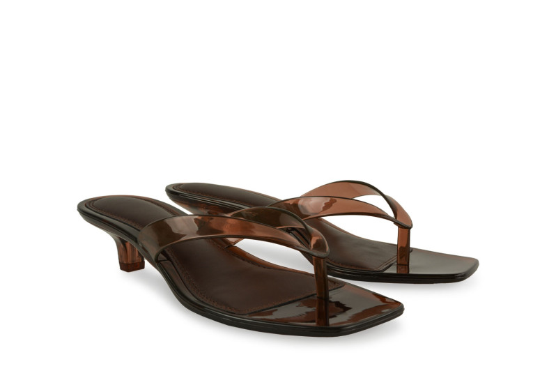 Мюлі коричневі з силікону (009063)