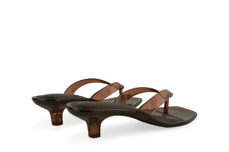 Мюлі коричневі з силікону (009063)