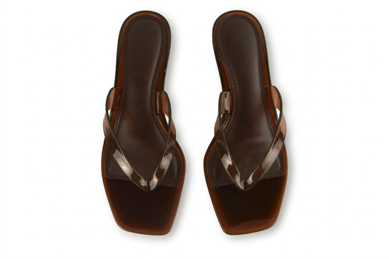 Мюлі коричневі з силікону (009063)