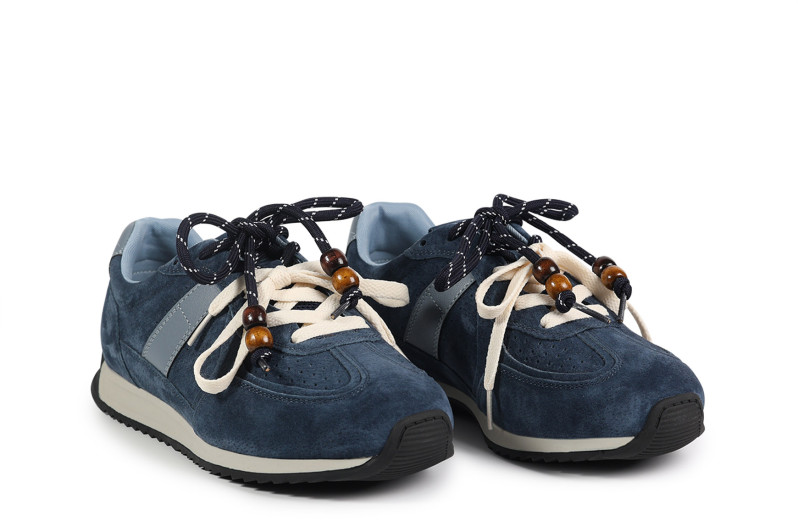 Кросівки жіночі сині з натуральної замші (008769)