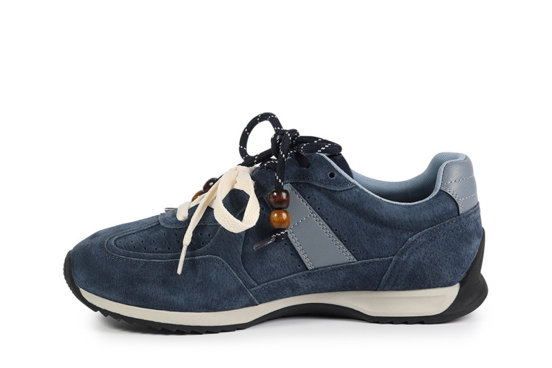 Кросівки жіночі сині з натуральної замші (008769)