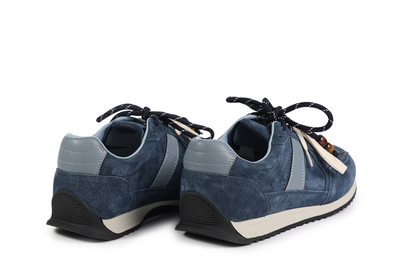 Кросівки жіночі сині з натуральної замші (008769)