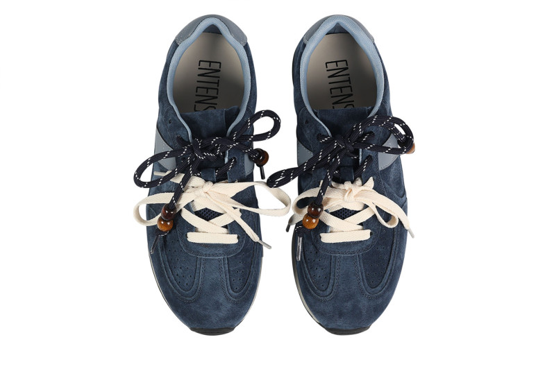 Кросівки жіночі сині з натуральної замші (008769)