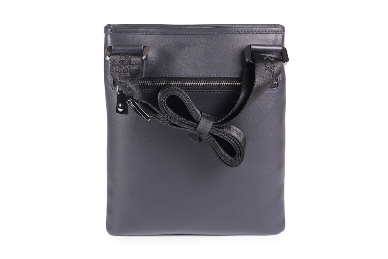 Сумка чоловіча синя з натуральної шкіри (008805)