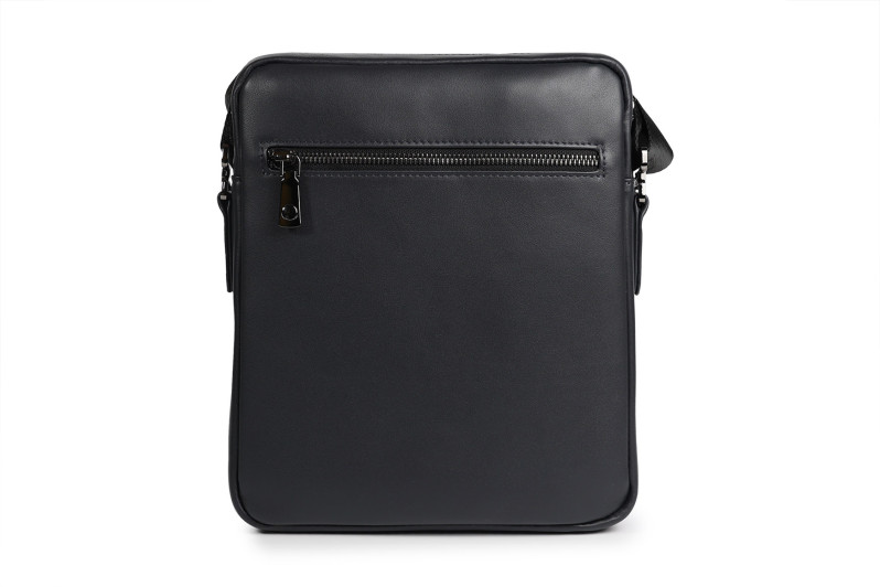 Сумка чоловіча синя з натуральної шкіри (008848)