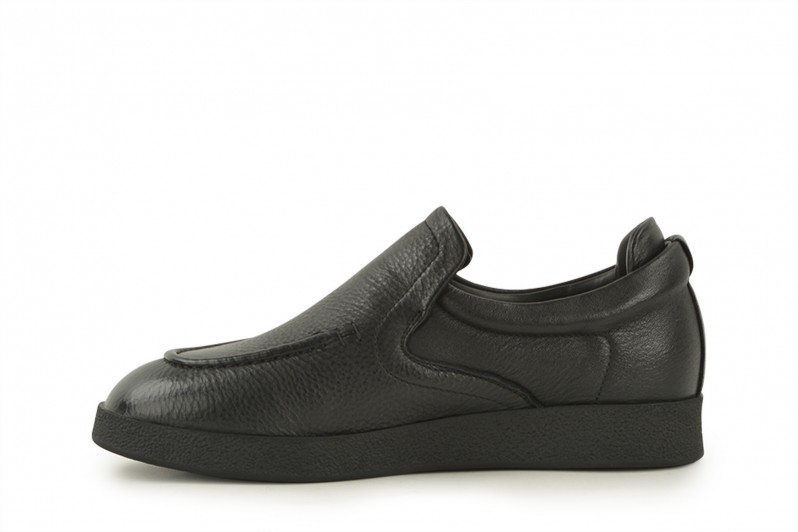 Лофери жіночі чорні з натуральної шкіри (008466)