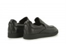 Лофери жіночі чорні з натуральної шкіри (008466)