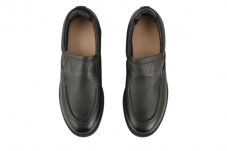 Лофери жіночі чорні з натуральної шкіри (008466)