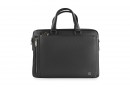 Портфель чоловічий чорний з натуральної шкіри (008327)