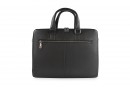 Портфель чоловічий чорний з натуральної шкіри (008327)