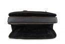 Портфель чоловічий чорний з натуральної шкіри (008327)