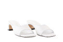 Мюлі білі з натуральної шкіри (009082)
