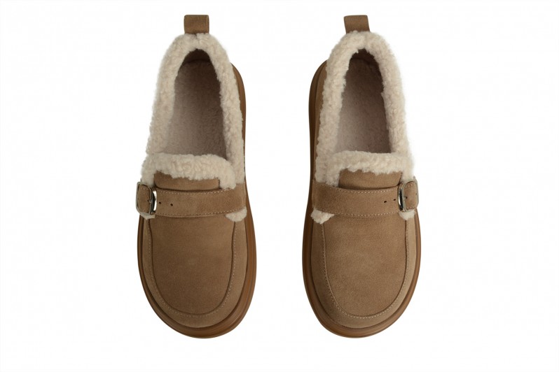 Лофери жіночі бежеві з натуральної замші (008685)