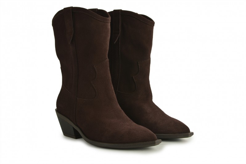 Козаки жіночі коричневі з натуральної замші (008652) Козаки жіночі коричневі з натуральної замші (008652)