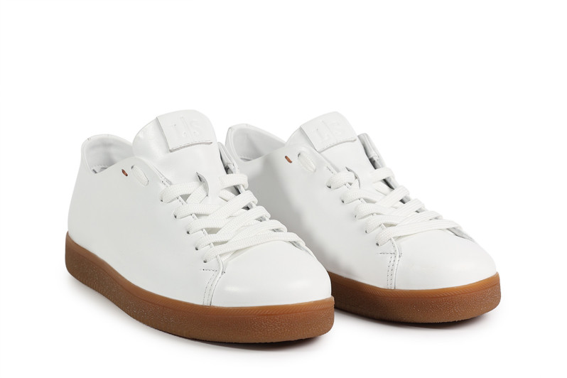 Кеди жіночі білі з натуральної шкіри (008911)