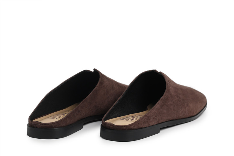 Мюлі коричневі з натуральної замши (008789)