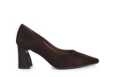 Туфлі жіночі коричневі з натуральної замши (008860)