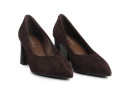 Туфлі жіночі коричневі з натуральної замши (008860)