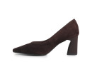 Туфлі жіночі коричневі з натуральної замши (008860)