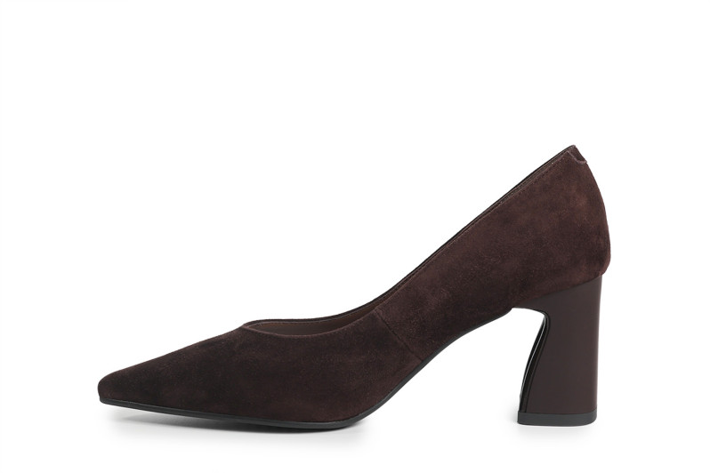 Туфлі жіночі коричневі з натуральної замши (008860)