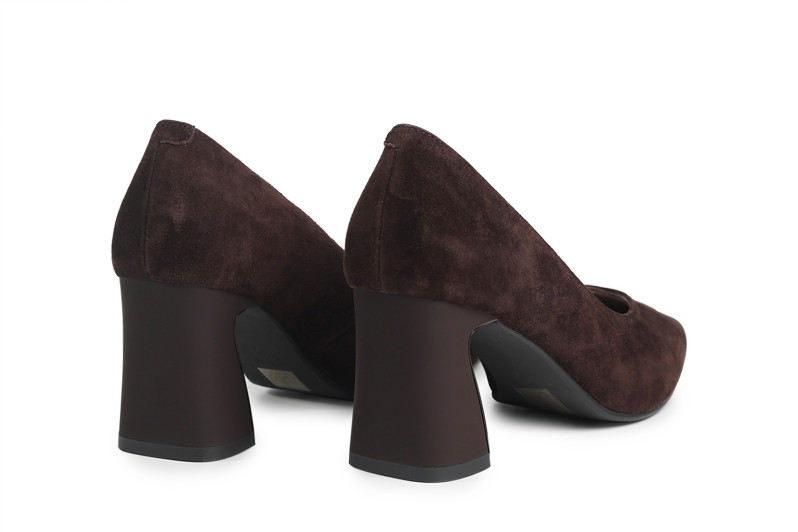 Туфлі жіночі коричневі з натуральної замши (008860)