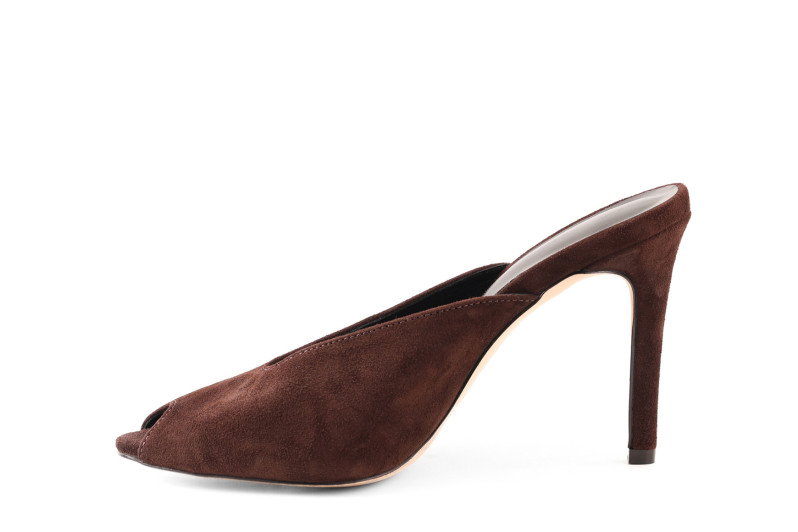 Мюлі коричневі з натуральної замши (009089)